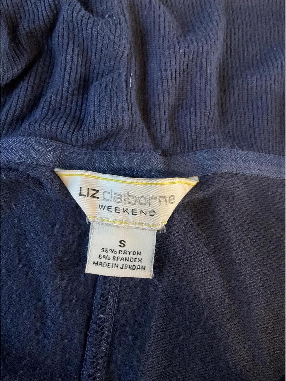 Liz Claiborne Weekend Womens Blue Open Sweater Size Small - Picture 5 of 6